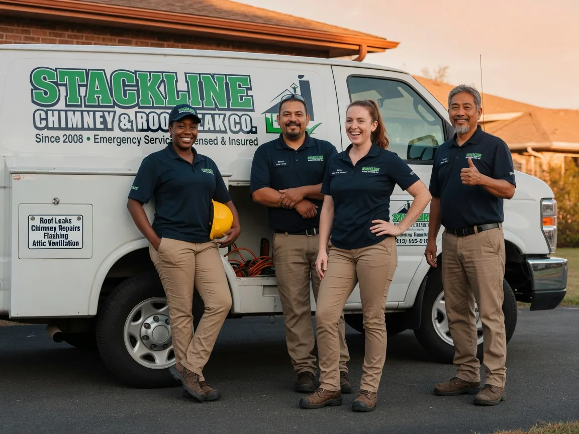 Chimney flashing repair company in Oaks, OK